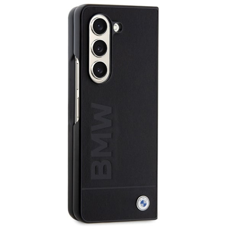 BMW BMHCZFD5SLLBK Signature Logo Imprint Hardcase for Samsung Galaxy Z Fold5, Black