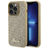 Guess GUHCP15LPMSDGSD Disco Metal Script Hardcase for Apple iPhone 15 Pro, Gold