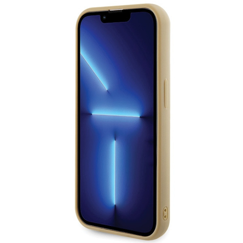 Guess GUHCP15LPMSDGSD Disco Metal Script Hardcase for Apple iPhone 15 Pro, Gold