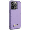 Guess GUHCP15XPSFDGSU Sequin Script Metal Hardcase for Apple iPhone 15 Pro Max, Purple