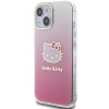 Hello Kitty HKHCP15SHDGKEP IML Gradient Electrop Kitty Head Hardcase for Apple iPhone 15 6.1", Pink