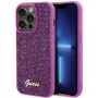 Guess GUHCP15XPMSDGSF Disco Metal Script Hardcase for Apple iPhone 15 Pro Max, Purple