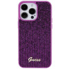 Guess GUHCP15XPMSDGSF Disco Metal Script Hardcase for Apple iPhone 15 Pro Max, Purple