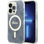 Guess GUHMP15XH4STB Apple iPhone 15 Pro Max hardcase IML 4G MagSafe, blue (outlet)