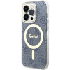 Guess GUHMP15XH4STB Apple iPhone 15 Pro Max hardcase IML 4G MagSafe, blue (outlet)