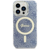 Guess GUHMP15XH4STB Apple iPhone 15 Pro Max hardcase IML 4G MagSafe, blue (outlet)