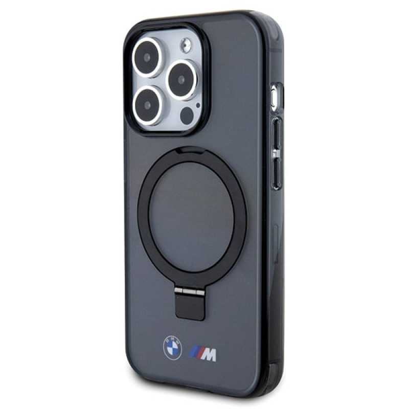 BMW BMHMP15LURSK Apple iPhone 15 Pro hardcase Ring Stand M Collection MagSafe, black