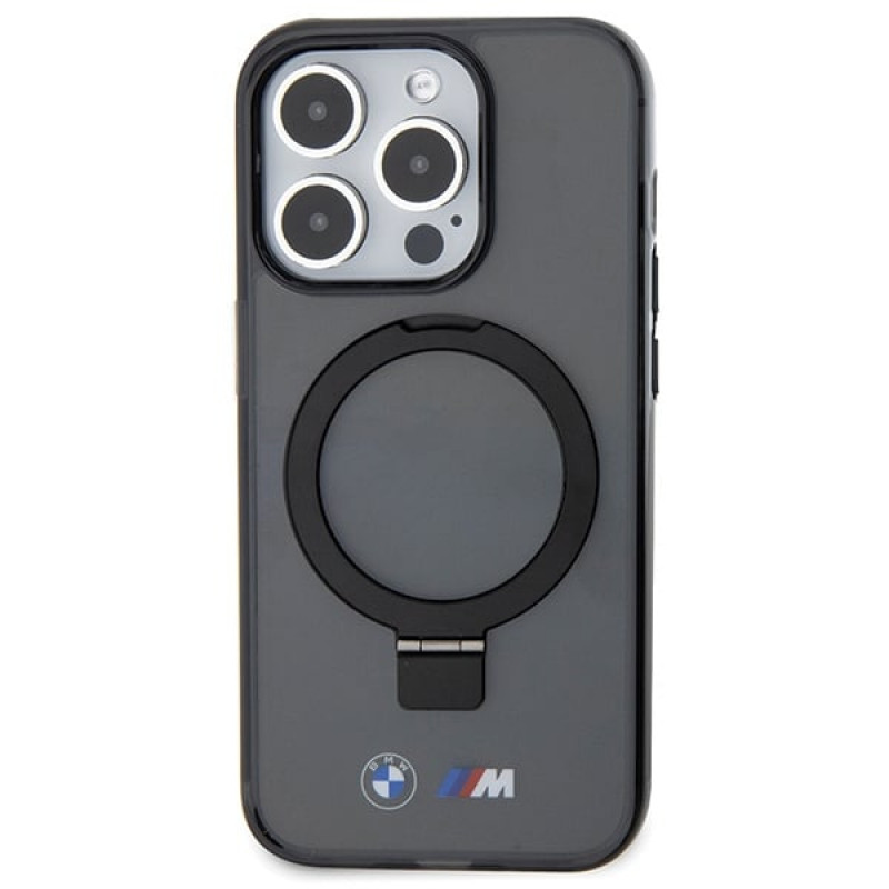BMW BMHMP15LURSK Apple iPhone 15 Pro hardcase Ring Stand M Collection MagSafe, black