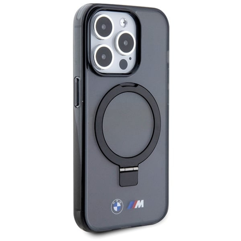 BMW BMHMP15LURSK Apple iPhone 15 Pro hardcase Ring Stand M Collection MagSafe, black