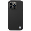 BMW BMHCP15LSILBK Apple iPhone 15 Pro Silicone Metal Logo case, black