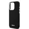 DKNY Apple iPhone 15 Pro hardcase Liquid Silicone Small Metal Logo MagSafe, black