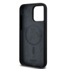 DKNY Apple iPhone 15 Pro Max hardcase Liquid Silicone White Printed Logo MagSafe, black