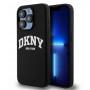 DKNY Apple iPhone 14 Pro hardcase Liquid Silicone White Printed Logo MagSafe, black