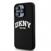 DKNY Apple iPhone 14 Pro hardcase Liquid Silicone White Printed Logo MagSafe, black