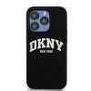 DKNY Apple iPhone 14 Pro hardcase Liquid Silicone White Printed Logo MagSafe, black