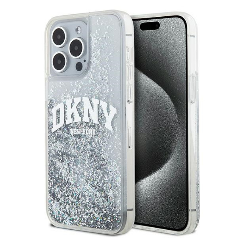 DKNY Apple iPhone 15 Pro Max hardcase Liquid Glitter Big Logo