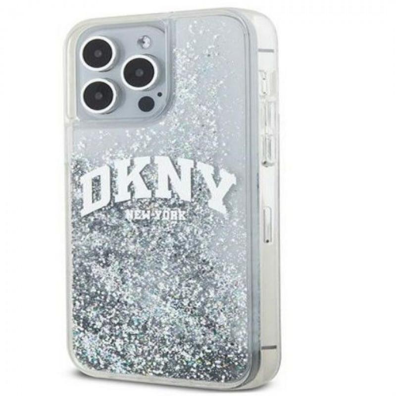 DKNY Apple iPhone 15 Pro Max hardcase Liquid Glitter Big Logo
