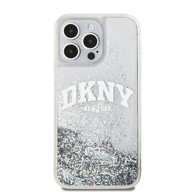 DKNY Apple iPhone 15 Pro Max hardcase Liquid Glitter Big Logo