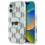 Karl Lagerfeld Apple iPhone 16 hardcase IML Karl Head Electroplated, transparent