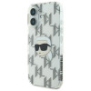 Karl Lagerfeld Apple iPhone 16 hardcase IML Karl Head Electroplated, transparent
