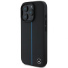 Mercedes MEHMP16L23RURBK Apple iPhone 16 Pro hardcase MB Blue Line Leather MagSafe, black