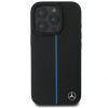 Mercedes MEHMP16L23RURBK Apple iPhone 16 Pro hardcase MB Blue Line Leather MagSafe, black