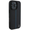 Mercedes MEHMP16L23RURBK Apple iPhone 16 Pro hardcase MB Blue Line Leather MagSafe, black