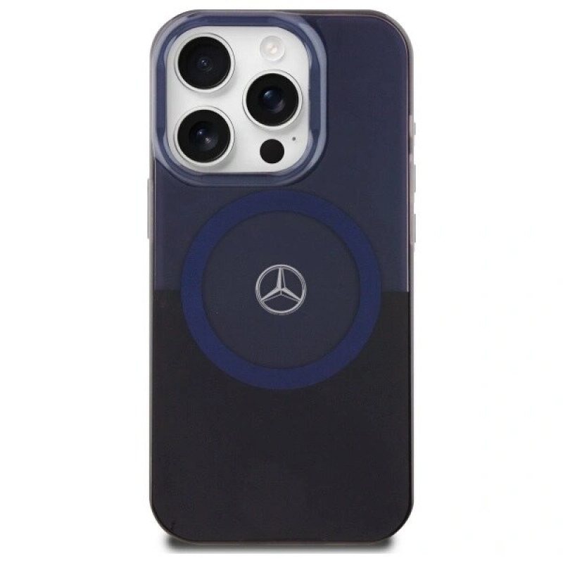 Mercedes MEHMP16X23HBIKV Apple iPhone 16 Pro Max hardcase MB Double Layer BiColor MagSafe, black blue