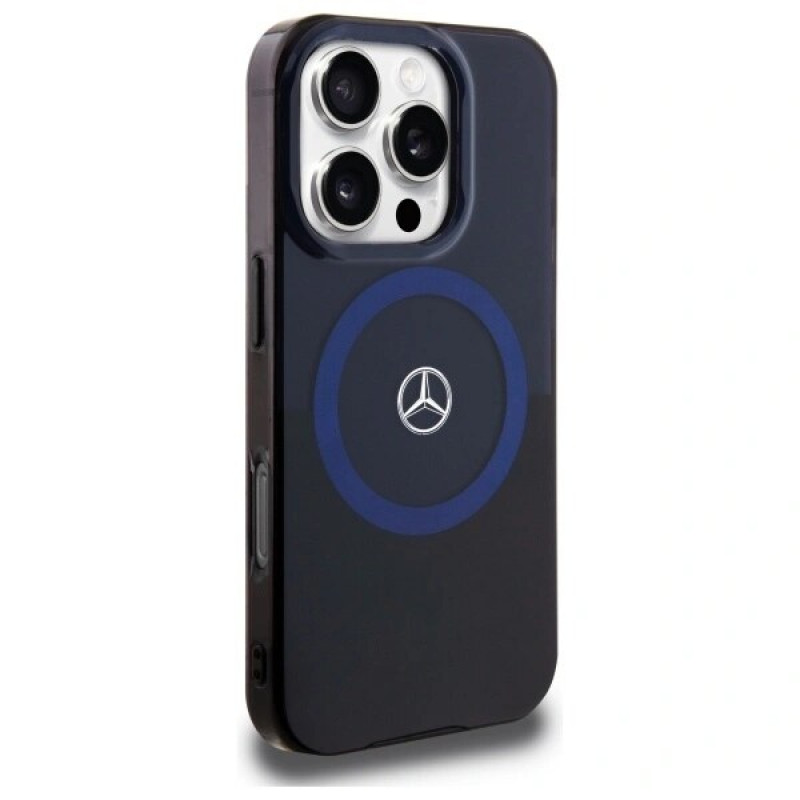 Mercedes MEHMP16X23HBIKV Apple iPhone 16 Pro Max hardcase MB Double Layer BiColor MagSafe, black blue