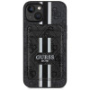 Guess 4G Stripes MagSafe Wallet Case for Apple iPhone 15, black
