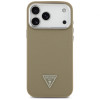 Guess Grained Triangle Logo MagSafe Hard Case for Apple iPhone 17 Pro Max, brown