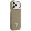 Guess Grained Triangle Logo MagSafe Hard Case for Apple iPhone 17 Pro Max, brown