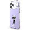 Karl Lagerfeld KLD22568 IML Aquarelle Karl & Choupette & Logo MagSafe Case for Apple iPhone 17 Pro Max, purple