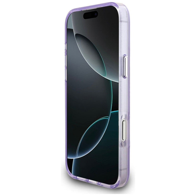 Karl Lagerfeld KLD22568 IML Aquarelle Karl & Choupette & Logo MagSafe Case for Apple iPhone 17 Pro Max, purple