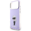 Karl Lagerfeld KLD22568 IML Aquarelle Karl & Choupette & Logo MagSafe Case for Apple iPhone 17 Pro Max, purple