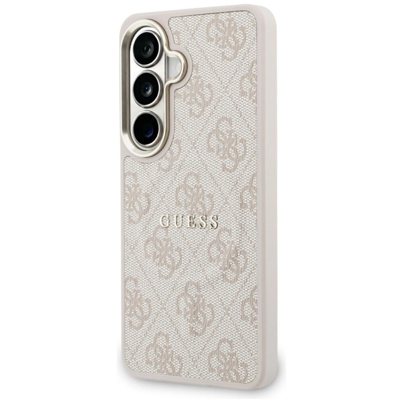 Guess GUE005375 4G Embossed Ring MagSafe Hard Case for Samsung Galaxy S26+, pink