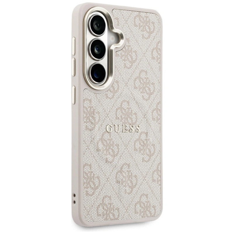 Guess GUE005375 4G Embossed Ring MagSafe Hard Case for Samsung Galaxy S26+, pink