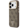 Guess 4G PU Triangle Logo & Stand Camera MagSafe Case for Apple iPhone 18 Pro Max / 17 Pro Max, brown