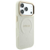 Guess Saffiano Peony & Ring MagSafe Case for Apple iPhone 18 Pro / 17 Pro, beige