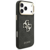 Guess 4G Big 4G Classic Logo Big Strap Metal Buttons Case with Strap for Apple iPhone 18 Pro Max / 17 Pro Max, black