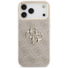 Guess 4G Big 4G Classic Logo Big Strap Metal Buttons Case with Strap for Apple iPhone 18 Pro Max / 17 Pro Max, pink