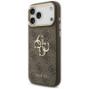 Guess 4G Big 4G Classic Logo Big Strap Metal Buttons Case with Strap for Apple iPhone 18 Pro Max / 17 Pro Max, brown