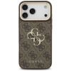 Guess 4G Big 4G Classic Logo Big Strap Metal Buttons Case with Strap for Apple iPhone 18 Pro Max / 17 Pro Max, brown