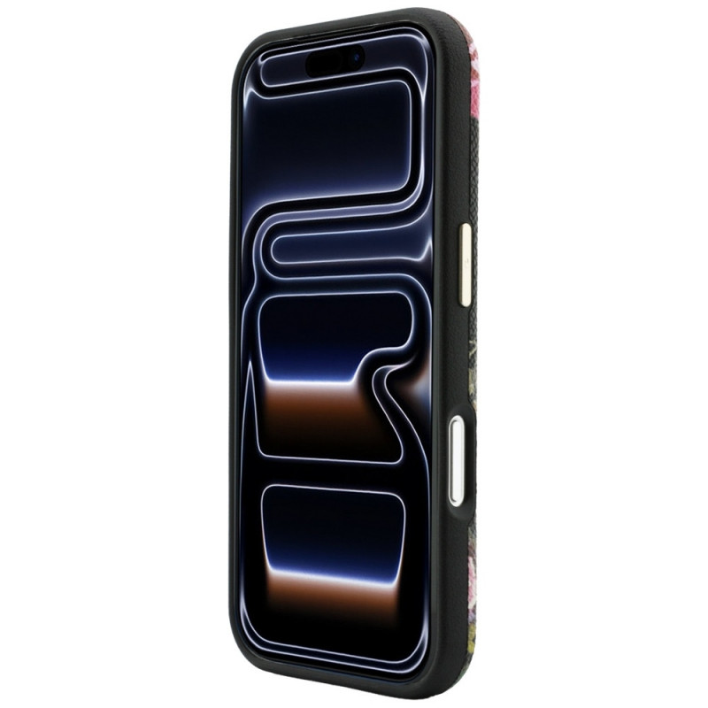 Guess Blossom Roses Print MagSafe Case for Apple iPhone 18 Pro / 17 Pro, black