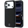 Mercedes-Benz Case Grill Pattern and Card Wallet Leather MagSafe for Apple iPhone 18 Pro Max / 17 Pro Max, black