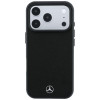 Mercedes-Benz Case Grill Pattern and Card Wallet Leather MagSafe for Apple iPhone 18 Pro Max / 17 Pro Max, black