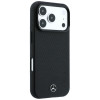 Mercedes-Benz Case Grill Pattern and Card Wallet Leather MagSafe for Apple iPhone 18 Pro Max / 17 Pro Max, black