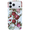 Guess GUE6026 Blossom Roses Print MagSafe Case for Apple iPhone 18 Pro / 17 Pro, blue