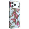 Guess GUE6026 Blossom Roses Print MagSafe Case for Apple iPhone 18 Pro / 17 Pro, blue