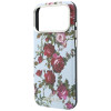 Guess GUE6026 Blossom Roses Print MagSafe Case for Apple iPhone 18 Pro / 17 Pro, blue